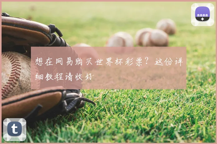 想在网易购买世界杯彩票?这份详细教程请收好